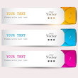 Colorful bookmarks with place for text