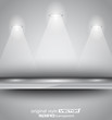 Shelf with 3 LED spotlights