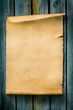 art Western style sign Old paper and wood