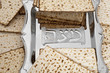 Matza bread for passover celebration