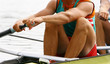 Photo: Two men in the academic boat Two men in the academic boat