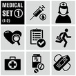 Medical icons set 1.
