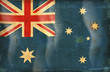 Australia flag grunge  on old vintage paper
