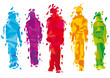 Vector: gruppo di persone gruppo di persone
