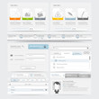Web site design template navigation elements