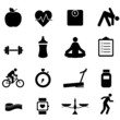 Fitness and diet icons