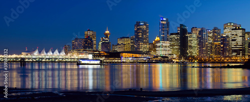 Photo: Vancouver BC City Skyline Reflection Vancouver BC City Skyline Reflection