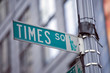 Photo: Image of a street sign for Times Square, New York Image of a street sign for Times Square, New York