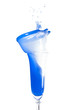 Blue splash