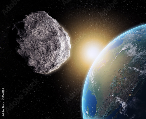 Illustration: Asteroid near Earth Asteroid near Earth