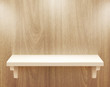 isolated Empty shelf for exhibit