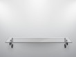 Glass isolated Empty shelf for exhibit.
