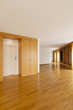 beautiful interior of new penthouse, wide hall