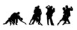 Couple dancing the tango