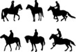horsemen silhouettes horsemen silhouettes