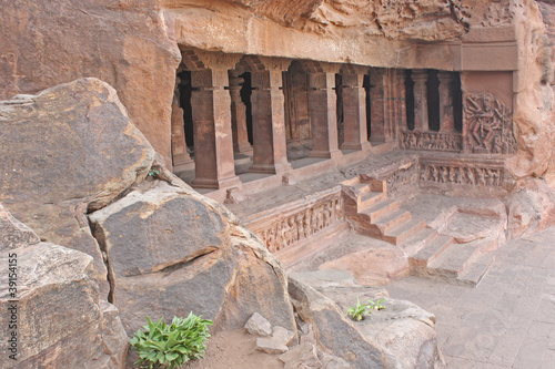Foto: Cave at Badami, Karnataka, India, Asia Cave at Badami, Karnataka, India, Asia