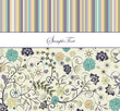 invitation card with floral background and place for text