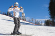 Young woman on ski vacation Young woman on ski vacation