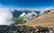 Caucasian mountain landscape
