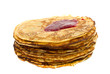 Pancakes with the raspberry jam Pancakes with the raspberry jam