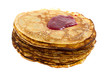 Pancakes with the raspberry jam Pancakes with the raspberry jam