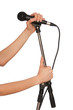 black microphone