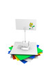 3d Visitenkarte mit Blumenzeichnung