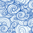 Seamless background of curled abstract clouds