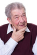 Senior in Denkerpose
