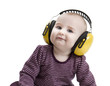 Foto: baby with ear protection baby with ear protection