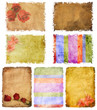 A collection of vintage paper with jagged edges torn 2 A collection of vintage paper with jagged edges torn 2