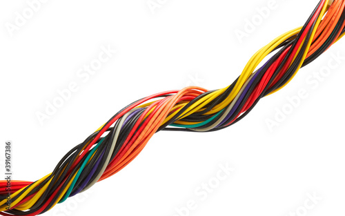 Photo: Multicolored cable Multicolored cable