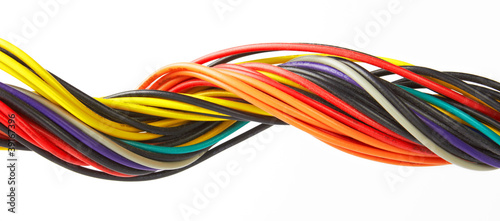 Photo: Multicolored cable Multicolored cable