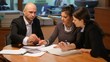 Team work in the office with tablet