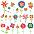 retro flowers
