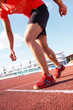 runner on stadium