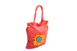 Foto: red beach bag with sunflower isolated red beach bag with sunflower isolated
