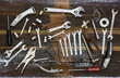 Old Tools. Overhead view
