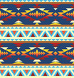 Seamless geometric pattern in navajo style