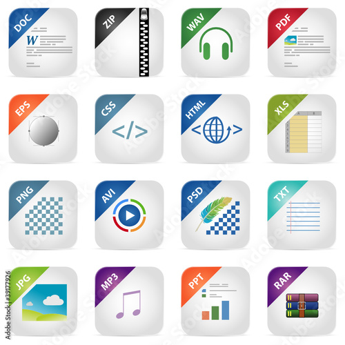 Vektor: File Icons -App Size- File Icons -App Size-