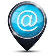 Symbole glossy vectoriel arobase / internet