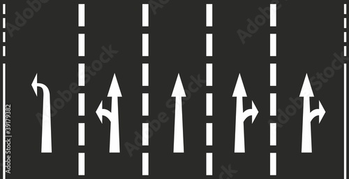 Vector: Strassenmarkierungen 22a Strassenmarkierungen 22a