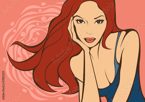 Vettoriale: Beautiful girl Beautiful girl