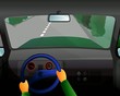 Seat belt in the truck. Defensive Driving.
