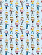 reporter people seamless pattern