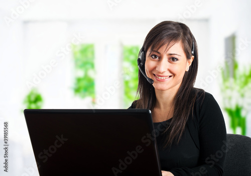 Photo: Help desk operator Help desk operator