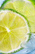 Limetten und Eis