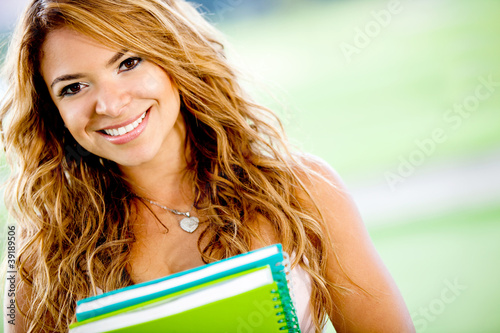 Photo: Friendly female student Friendly female student