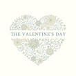 floral heart background floral heart background