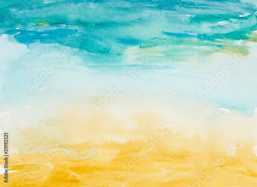 Photo: color strokes watercolor painting art color strokes watercolor painting art